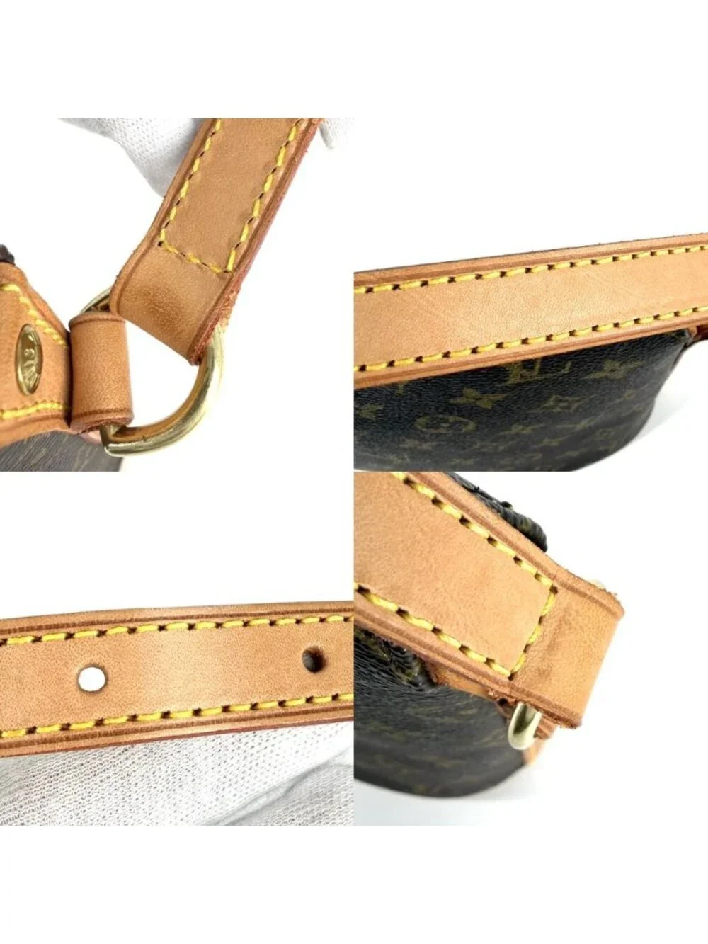 Louis Vuitton Shoulder Bag Drew Crossbody Monogram Canvas Brown Gold